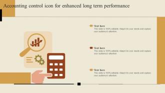 Accounting Control Icon For Enhanced Long Term Performance