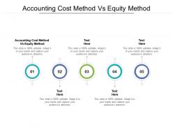 Accounting cost method vs equity method ppt powerpoint presentation portfolio outline cpb