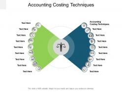 Accounting costing techniques ppt powerpoint presentation infographics diagrams cpb