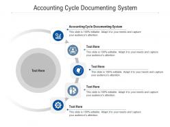 Accounting cycle documenting system ppt powerpoint presentation slides structure cpb