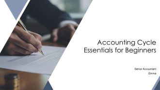 Accounting Cycle Essentials For Beginners PPT Information AT
