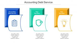 Accounting Debt Service Ppt Powerpoint Presentation Layouts Show Cpb