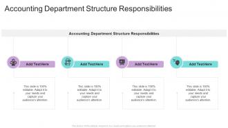Accounting Department Structure Responsibilities In Powerpoint And Google Slides Cpb