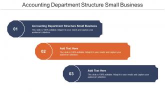 Accounting Department Structure Small Business Ppt Powerpoint Summary Cpb