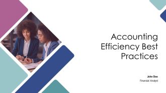 Accounting Efficiency Best Practices PPT Example AT