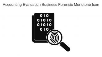 Accounting Evaluation Business Forensic Monotone Icon In Powerpoint Pptx Png And Editable Eps Format