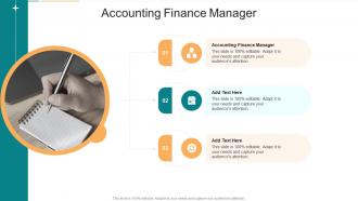 Accounting Finance Manager In Powerpoint And Google Slides Cpb
