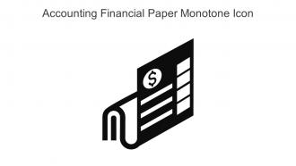 Accounting Financial Paper Monotone Icon In Powerpoint Pptx Png And Editable Eps Format