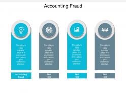 Accounting fraud ppt powerpoint presentation slides maker cpb