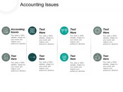 Accounting issues ppt powerpoint presentation pictures design templates cpb