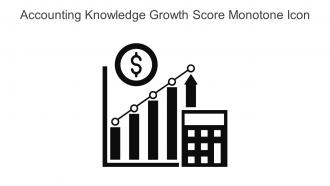 Accounting Knowledge Growth Score Monotone Icon In Powerpoint Pptx Png And Editable Eps Format