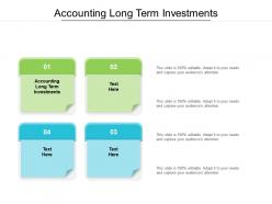 Accounting long term investments ppt powerpoint presentation professional show cpb