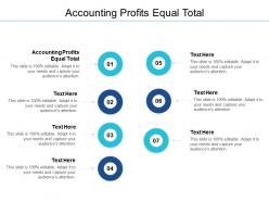 Accounting profits equal total ppt powerpoint presentation gallery slide cpb