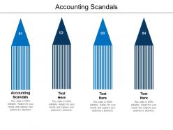 Accounting scandals ppt powerpoint presentation file model cpb