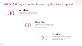 Accounting services proposal template 30 60 90 days plan for accounting services proposal