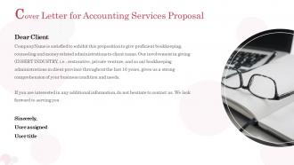 Accounting services proposal template cover letter for accounting services proposal