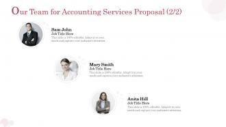Accounting services proposal template our team for accounting services proposal