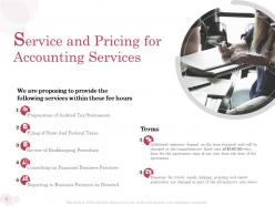 Accounting services proposal template powerpoint presentation slides