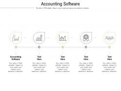 Accounting software ppt powerpoint presentation infographics deck cpb