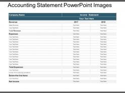 Accounting statement powerpoint images