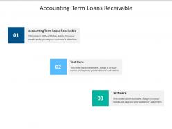 Accounting term loans receivable ppt powerpoint presentation summary cpb