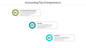 Accounting tips entrepreneurs ppt powerpoint presentation model outline cpb