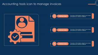 Accounting Tools Icon To Manage Invoices