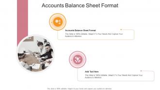 Accounts Balance Sheet Format In Powerpoint And Google Slides Cpb