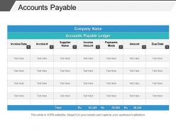 Accounts payable example of ppt presentation