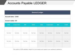 Accounts payable ledger powerpoint slide background