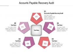 Accounts payable recovery audit ppt powerpoint presentation outline graphics template cpb