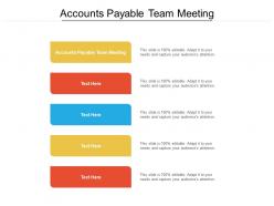 Accounts payable team meeting ppt powerpoint presentation outline skills cpb