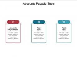 Accounts payable tools ppt powerpoint presentation infographics background images cpb