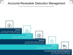 Accounts receivable deduction management ppt powerpoint presentation show graphics cpb