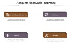 Accounts receivable insurance ppt powerpoint presentation infographics themes cpb