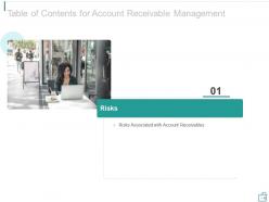 Accounts receivable management for billing and collections powerpoint presentation slides