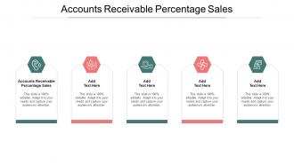 Accounts Receivable Percentage Sales Ppt Powerpoint Presentation Show Format Cpb