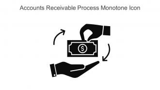 Accounts Receivable Process Monotone Icon In Powerpoint Pptx Png And Editable Eps Format
