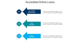 Accredited online loans ppt powerpoint presentation infographic template show cpb
