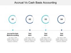 Accrual vs cash basis accounting ppt powerpoint presentation outline example topics cpb