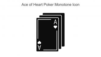 Ace Of Heart Poker Monotone Icon In Powerpoint Pptx Png And Editable Eps Format