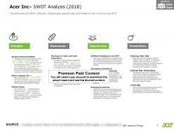 Acer inc swot analysis 2018