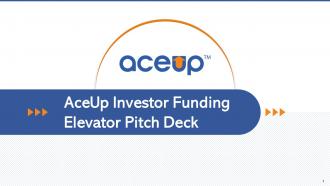 Aceup investor funding elevator pitch deck ppt template