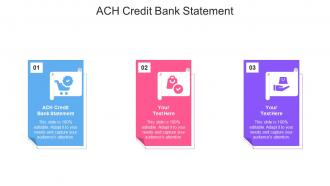 Ach Credit Bank Statement Ppt Powerpoint Presentation Portfolio Deck Cpb