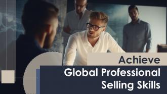 Achieve Global Professional Selling Skills powerpoint presentation and google slides ICP