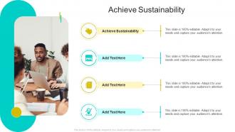 Achieve Sustainability In Powerpoint And Google Slides Cpb