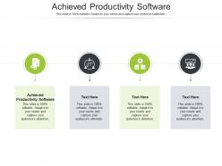 Achieved productivity software ppt powerpoint presentation layouts gridlines cpb