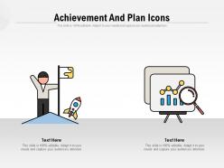 Achievement and plan icons
