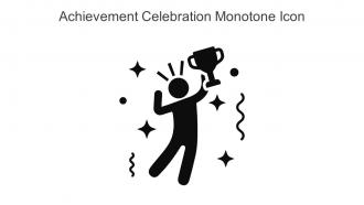 Achievement Celebration Monotone Icon In Powerpoint Pptx Png And Editable Eps Format