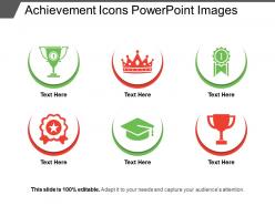 Achievement icons powerpoint images